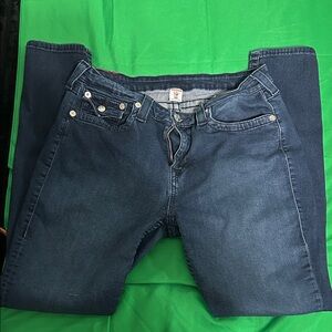 True Religion Dark Blue Women's Jeans Overalls